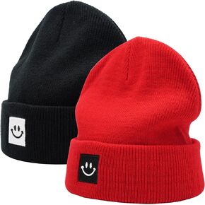55cube Beanie Hats for Men Women 2 Pack