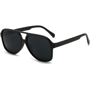 نظارات شمسية مستقطبة من Dollger Retro Aviator للنساء والرجال بإطار كلاسيكي كبير كلاسيكي من السبعينيات