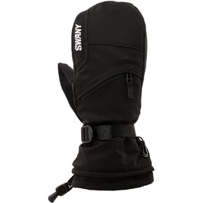 SWANY Women's X-Over 2.2 Sports Insulated Adjustable Quick-Drying Warm Durable Flexible Leather Winter Mittens