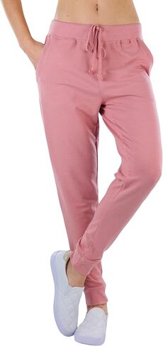 ToBeInStyle Women's Solid Print French Terry Jogger Pants in Saudi Arabia