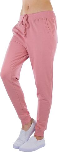 ToBeInStyle Women's Solid Print French Terry Jogger Pants in Saudi Arabia