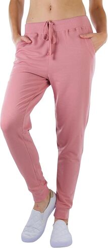 ToBeInStyle Women's Solid Print French Terry Jogger Pants in Saudi Arabia