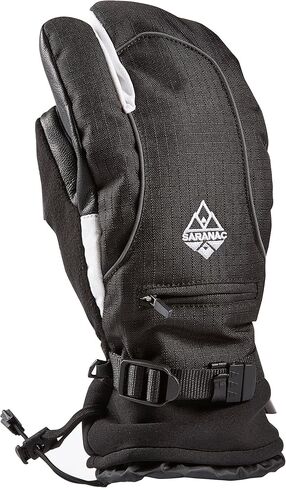 قفاز التزلج ساراناك بريمال كلو مع راحة جلدية، أسود/أبيض - مقاسات متعددة in Kuwait