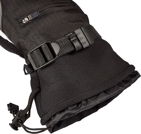 قفاز التزلج ساراناك بريمال كلو مع راحة جلدية، أسود/أبيض - مقاسات متعددة in Kuwait