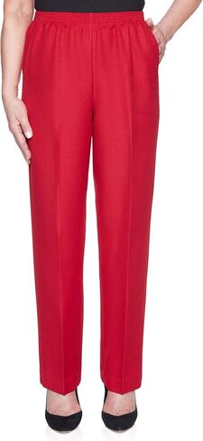 Alfred Dunner Plus-Size Women's Classic Textured Short Length Pant in Saudi Arabia