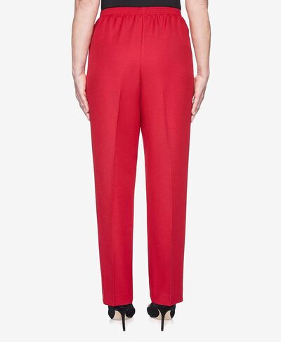 Alfred Dunner Plus-Size Women's Classic Textured Short Length Pant in Saudi Arabia