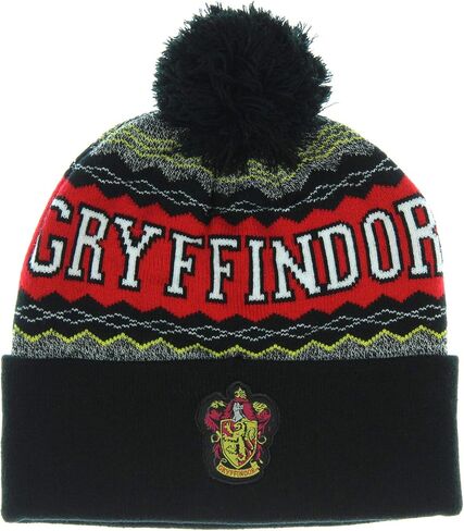 Harry Potter Gryffindor Cuff Pom Beanie Black in Saudi Arabia