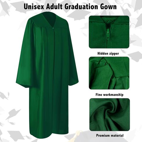 Matte Graduation Cap and Gown 2026 Set with Tassel Graduation for High School College Bachelor in Saudi Arabia