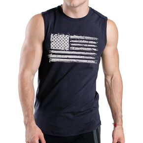 قميص BlackTeak الرجالي بدون أكمام بطبعة جمجمة للتمرين في صالة الألعاب الرياضية in Kuwait