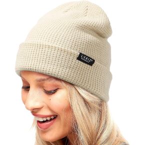 Lvaiz Hats Knit Beanie Hat for Men Women Winter Warm Knitted Waffle Slouchy Skull Watch Cap