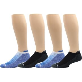 Dr. Motion Mens Low Cut Cushioned Breathable Compression Ankle Socks with Arch Support 4 Pairs in Kuwait