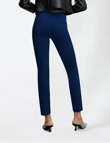Houmous 29" Inseam Dress Pants for Women Stretchy Skinny Leg Work Slacks Pull On Casual Trousers in Kuwait