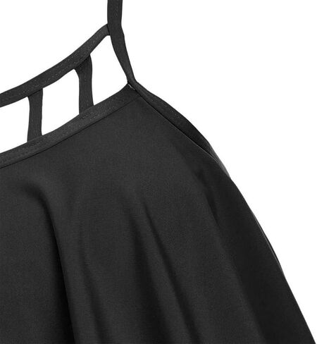 ABOCIW Women's Sunflower Bikini Swimsuit Ruffle Top High Waisted Bottom Two Piece Tankini Bathing Suits Plus Size in Saudi Arabia