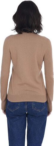 Cashmeren V Neck Sweater 100% Cashmere Long Sleeve Pullover for Women in Kuwait