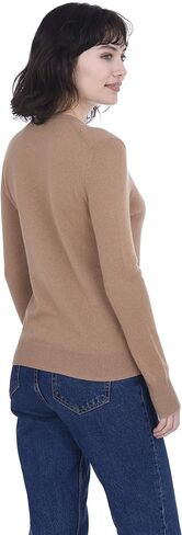 Cashmeren V Neck Sweater 100% Cashmere Long Sleeve Pullover for Women in Kuwait