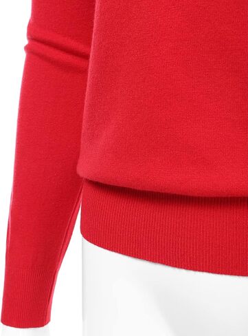 بلوفر نسائي من danibe بياقة دائرية وأكمام طويلة محبوك ناعم (S-XXL) in Kuwait