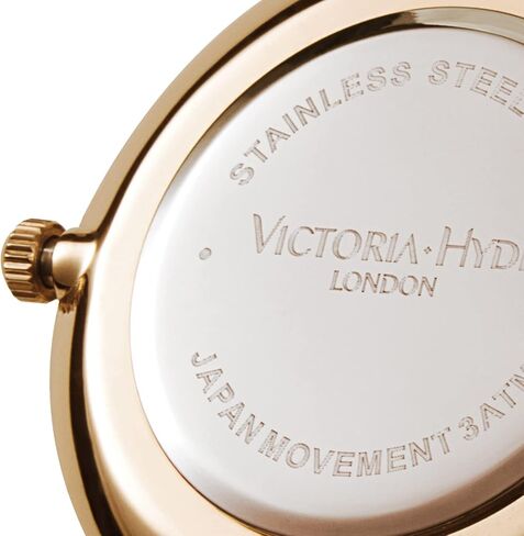 VICTORIA HYDE Quartz Watches for Women Easy Read Genuine Leather Strap Ladies Casual Wristwatch with Second Hand in Kuwait