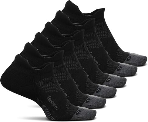 Feetures Elite Max Cushion No Show Tab Ankle Socks - Sport Sock with Targeted Compression - (6 Pair) in Kuwait