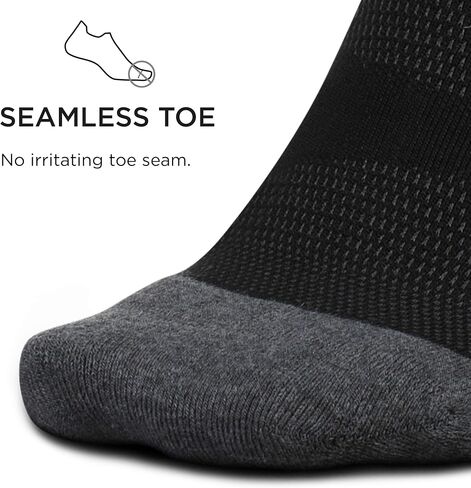 Feetures Elite Max Cushion No Show Tab Ankle Socks - Sport Sock with Targeted Compression - (6 Pair) in Kuwait