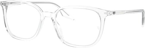 Ray-Ban RX5406F Low Bridge Fit Square Prescription Eyewear Frames, Transparent/Demo Lens, 54 mm in Saudi Arabia