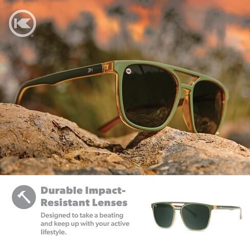 نظارات شمسية مستقطبة من Knockaround Brightsides للنساء والرجال - عدسات مقاومة للصدمات وحماية كاملة من الأشعة فوق البنفسجية 400 in Kuwait