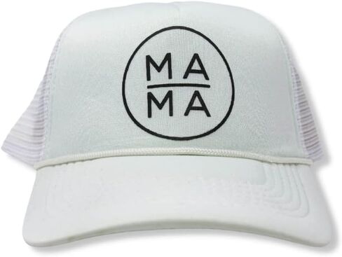 Circle Mama Trucker Hat in White, Grey, or Black in Saudi Arabia