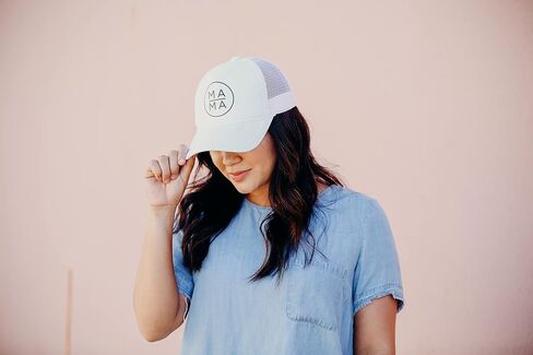 Circle Mama Trucker Hat in White, Grey, or Black in Saudi Arabia