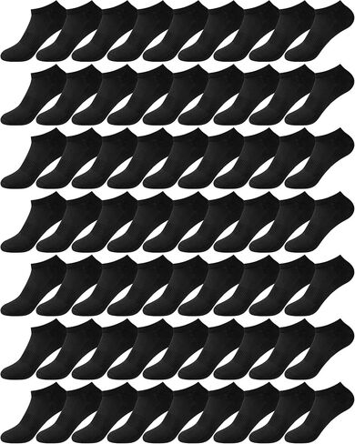 Vabean 48 Pairs No Show Socks Women Men Bulk Low Cut Ankle Sock Reusable Cotton Sock Thin Short Athletic Sock Size 9-11 in Saudi Arabia