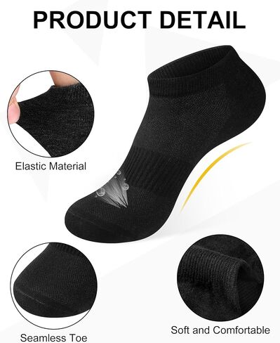 Vabean 48 Pairs No Show Socks Women Men Bulk Low Cut Ankle Sock Reusable Cotton Sock Thin Short Athletic Sock Size 9-11 in Saudi Arabia