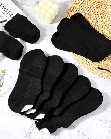 Vabean 48 Pairs No Show Socks Women Men Bulk Low Cut Ankle Sock Reusable Cotton Sock Thin Short Athletic Sock Size 9-11 in Saudi Arabia