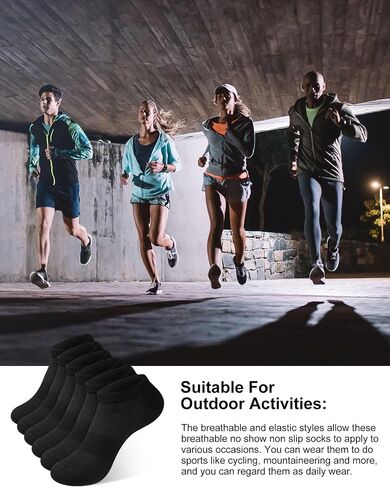 Vabean 48 Pairs No Show Socks Women Men Bulk Low Cut Ankle Sock Reusable Cotton Sock Thin Short Athletic Sock Size 9-11 in Saudi Arabia