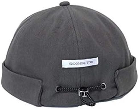 Docker Cap Brimless Hat for Men Women Beanie Rolled Cuff Retro Skullcap Miki Hat in Kuwait
