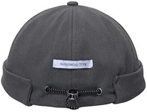 Docker Cap Brimless Hat for Men Women Beanie Rolled Cuff Retro Skullcap Miki Hat in Kuwait