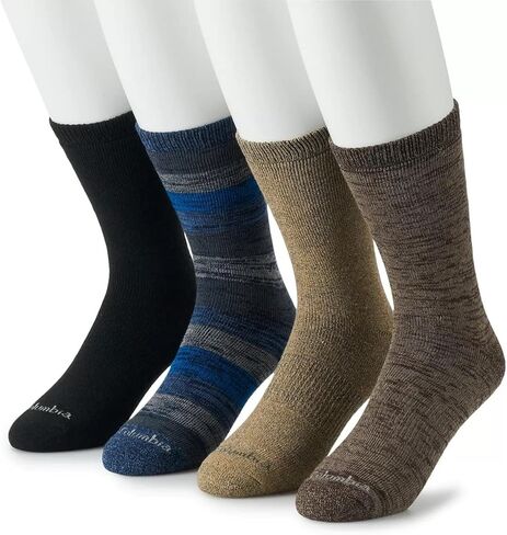 Columbia Men's Moisture Control Crew Socks, 4-Pack in Saudi Arabia