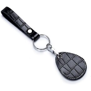 Temvue Access Card Holder RFID Key Fob Bag Key Chains NFC Smart Key Tag Card RFID Pod ID card protector common access card cover (Black)