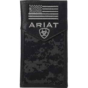 محفظة ARIAT Sport Patriot Rodeo باللون الأسود مقاس واحد in Saudi Arabia