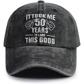 Gsspvii It Took Me 50 Years to Look This Good Hat for Women Men, Funny Adjustable Embroidery 50th Birthday Baseball Cap in Saudi Arabia