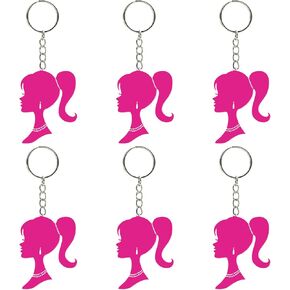 Stcomart 6 PCS Pink Keychain Car Key Chain for Women, Pink Girl Purse Bag Accessories in Kuwait