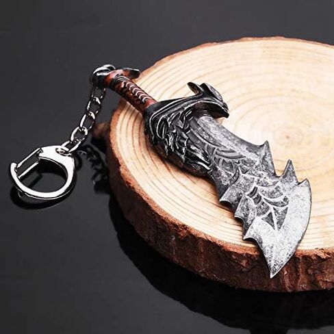 SONGCHANGJEWELRY سلاسل مفاتيح God Of War Ragnarok - شفرات كريتوس من الفوضى سلسلة مفاتيح معدنية كوسبلاي - هدايا للرجال والمراهقين in Kuwait
