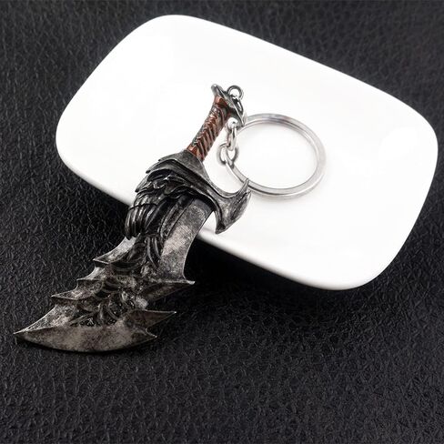 SONGCHANGJEWELRY سلاسل مفاتيح God Of War Ragnarok - شفرات كريتوس من الفوضى سلسلة مفاتيح معدنية كوسبلاي - هدايا للرجال والمراهقين in Kuwait