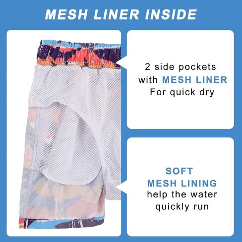 MSGRAY قطعتان من سراويل السباحة للأطفال الصغار الأولاد الصغار ملابس سباحة سريعة الجفاف للصيف والشاطئ in Kuwait