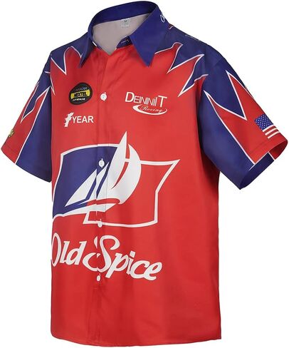 Ricky Bobby Shirt Talladega Nights Short Sleeve Shirt Men's Casual Shirt in Kuwait