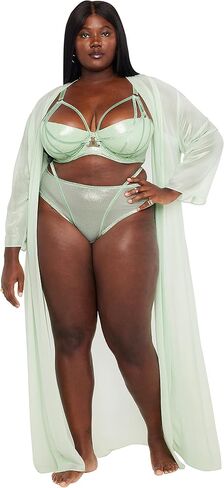 Savage X womens Going Platinum Long Robe in Saudi Arabia