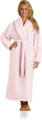 Plush Microfiber Robe - Soft, Warm, and Lightweight - Full Length in Saudi Arabia