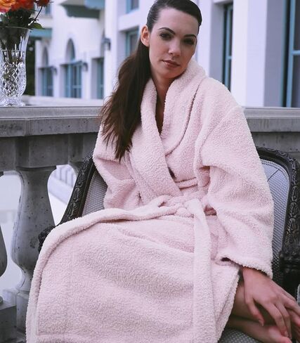 Plush Microfiber Robe - Soft, Warm, and Lightweight - Full Length in Saudi Arabia