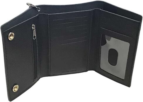 محفظة Harley Davidson للرجال B&S Embossed Trucker ثلاثية الطي XML3514- أسود in Kuwait