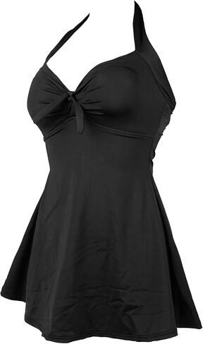 Avidlove Swimsuits for Women Two Piece Retro Tankini Set Halter Swimsuit Vintage Bathing Suits with Boyshorts in Kuwait