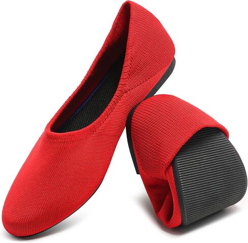 حذاء باليه نسائي مسطح من HEAWISH للنساء بمقدمة مدببة سهل الارتداء على شكل جلد الفهد in Kuwait