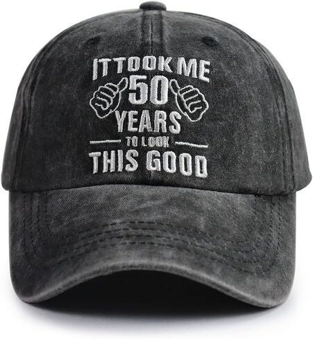 Gsspvii It Took Me 50 Years to Look This Good Hat for Women Men, Funny Adjustable Embroidery 50th Birthday Baseball Cap in Kuwait