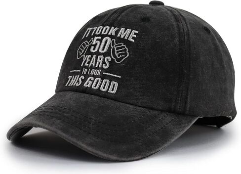 Gsspvii It Took Me 50 Years to Look This Good Hat for Women Men, Funny Adjustable Embroidery 50th Birthday Baseball Cap in Kuwait